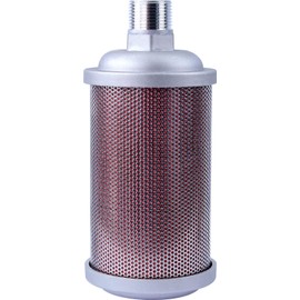 XY-10 Air Compressor Muffler 1" NPT Air Exhaust Muffler Silencer for Compressor Dryer Compressed Air Equipment and Systems Replacement Part for 0111010