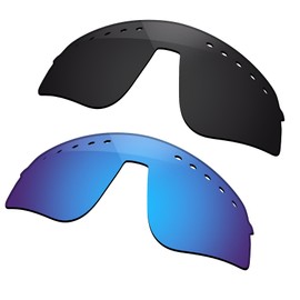 TRUSHELL Polarized Replacement Lenses for Oakley Sutro Lite Sweep Vented OO9465 Sunglasses - Black+Ocean Blue 2 Pieces