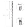 sourcing map Spiral Drill Bit High-Speed Steel Extra Long Replacement