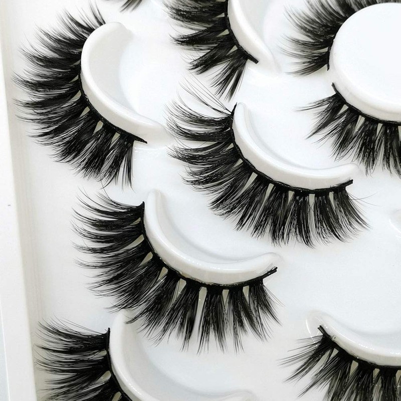 DAODER Lashes False Eyelashes Long Dramatic Mink Lashes 15mm Thick