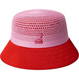Kangol Double Mesh Lahinch - Peony Pink/Scarlet/S Bucket Hat
