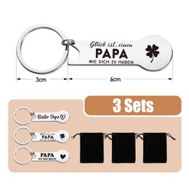 3 Key Chains Shopping Trolley Remover Dad/Grandpa Gifts Bottle Opener Favourite Person Lucky Charm Happiness is a Dad Grandpa Like You to Have Shopping Trolley Opener Gift Christmas Birthday, Dad