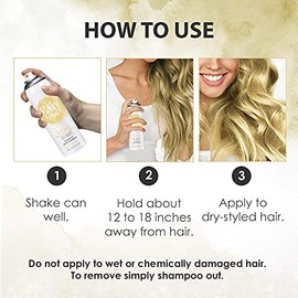 Jerome Russell B Blonde - Spray temporal para resaltar el cabello, rubio playa, 3.5 onzas, paquete de 2
