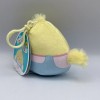 Squishmallows 2022 Aimee The Chick Overalls Backpack Clip 3.5" Soft