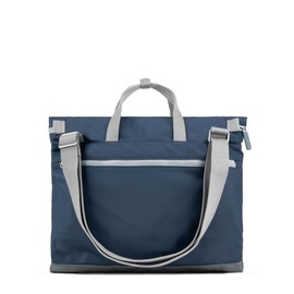 ROKA London Blackfriars Medium Recycled Nylon Messenger Crossbody Large, Midnight