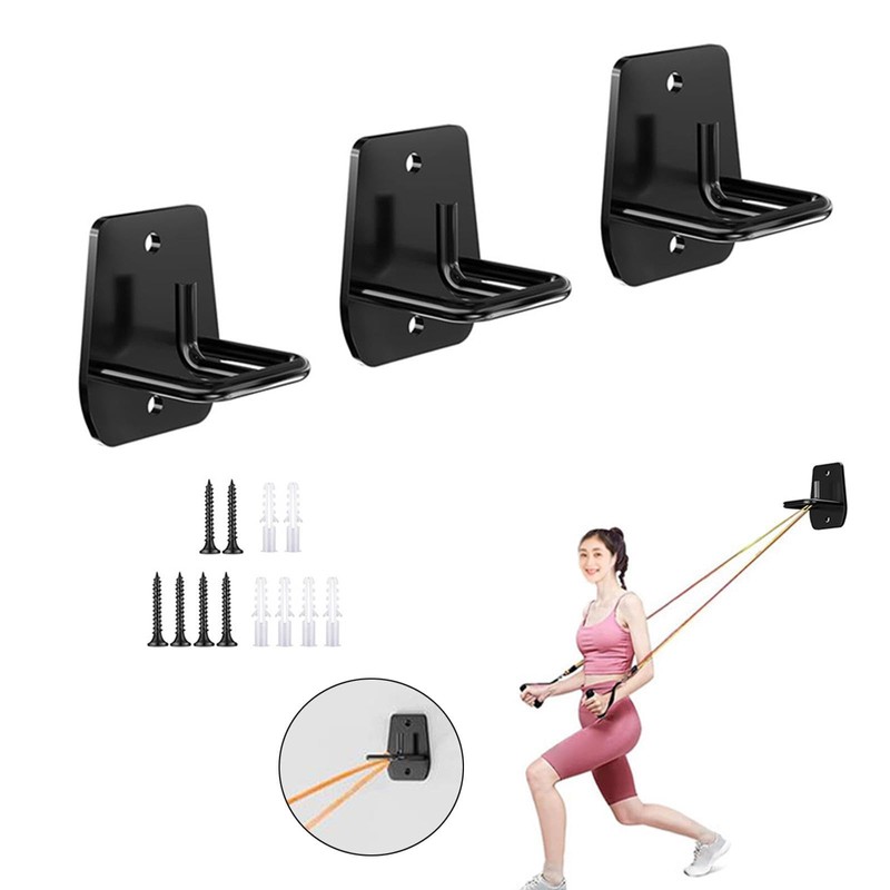 rockible 3Pcs Wall Mount Resistance Bands Anchors System for Arm