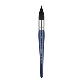 Pan Art Round Tip Mop Brush No.18 Synthetic Squirrel Hair Brush for Watercolour Painting - Ideal for Artists - 1 Piece, Blue