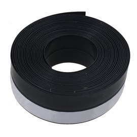Mxfans 5 Meter 25x1MM Black Rubber Sealing Strip for Garage Door Weatherstrip Sliding Doors
