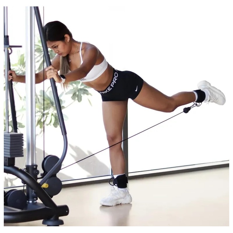 Grilletes Para Tobillo Gym Mujer Con Talonera, Correas De Tobillo