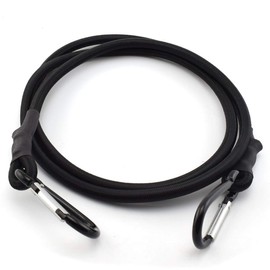 CM Hardware 90cm x 8mm Stretch Cord and Carabiner Hook Bungee Cord Elastic Cord Cargo Tie Elastic Rope Camping Tent Tarpaulin Outdoor Equipment (Set of 2)