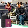 Tabanzhe Passport Holder Travel Wallet,PU Leather Passport Cover Organizer with
