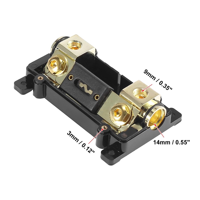 X AUTOHAUX Car Audio 250 Amp Inline ANL Fuse Holder