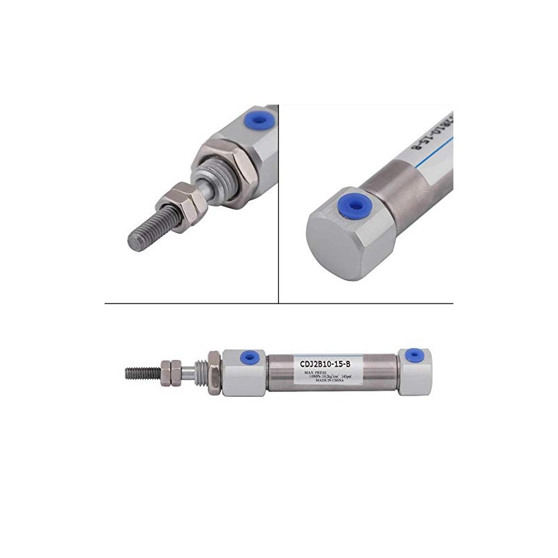 Max. 1 Mpa double-acting stroke 15 mm / 0.6 inch