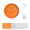 Topkey 8” Round Silent Wall clock Easy Read Big Numbers
