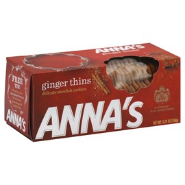Ginger Thins Cookies - 5.25oz by Anna (Pack of 3)