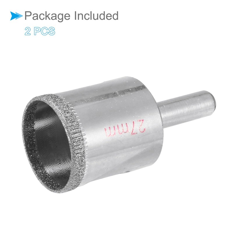 CoCud Diamond Drill Bits, 27mm Cutting Diameter, Nickel-Plated Coating Diamond