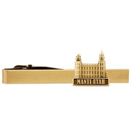 LDS Manti Utah Temple Gold Steel Tie Bar - Tie Clip - Priesthood Gift, LDS Missionary, Tie Clip