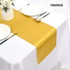YMHPRIDE Pack of 10 Gold Table Runners, Satin Table Runner,