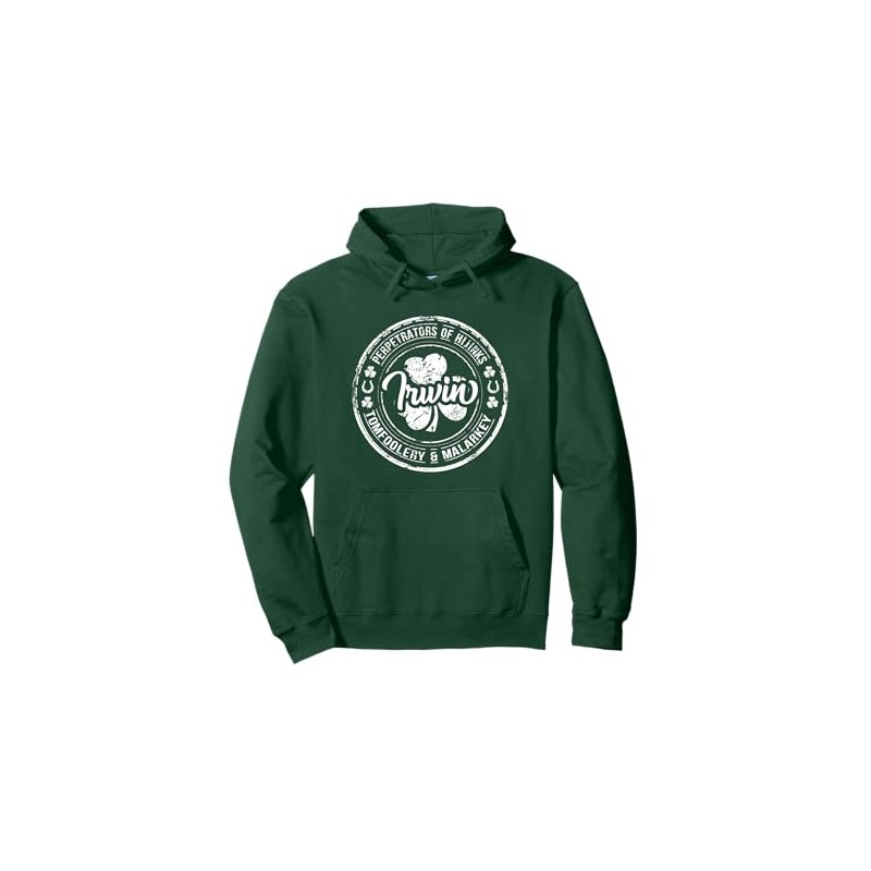Irwin Irish Family Name Pullover Hoodie