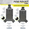 MA Mob Armor MOBC2-BLK-LG Mob Mount Claw Large Black