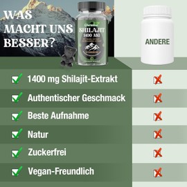 3-in-1 Himalayan Shilajit Gummies – 1400mg with Chaga & Ashwagandha – Rich in Fulvic Acid & Trace Minerals – Natural, Vegan, Sugar-Free – 60 Gummies (1-Month Supply)