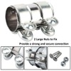 MOCNT Exhaust Clamp Pipe Connector 45 mm Exhaust Clamp Stainless