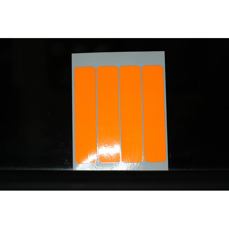 Safe-Tee ORANGE Reflective MOTORCYCLE HELMET Stickers - Complies with French