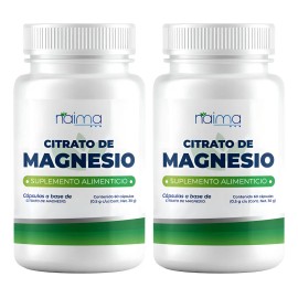 Citrato Magnesio 500mg 120 Cápsulas Pack Sabor