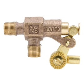 Watts ST375 Series 3/8" Bronze Standard Duty Float Valve, Male NPT Inlet & Outlet, Machined Flange, Serrated Arms, Replaceable Seals, Pivot Arm & Plunger Assembly, Max Working Temperature 180° F