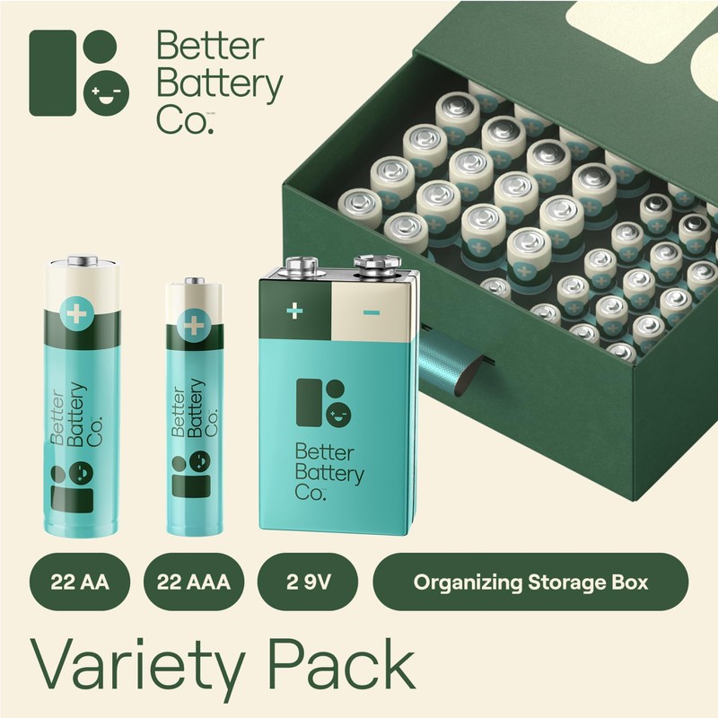 Better Battery Co. Variety Pack – AAA & AA &