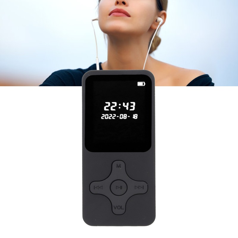 MP3 MP4 Player Bluetooth 5.0 Ultra Thin Digital LCD 1.77