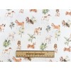 Rose & Hubble Cotton Fabric - Dogs & Leaves Print