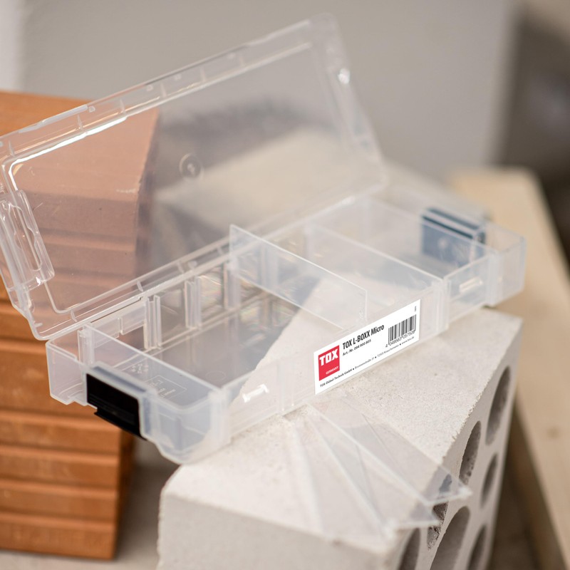 TOX, Transparent, assortment case, micro, stackable and clickable with L-Boxx