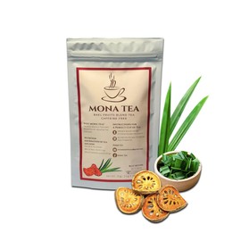 Caffeine Free Tea - Bael Fruit and herbal Pandan Leaf Tea - Blends & Infusions- Herbal Tea - Fruit Tea - Refreshing and Soothing Tea - Herbal Infusion - Herbs – Teabags