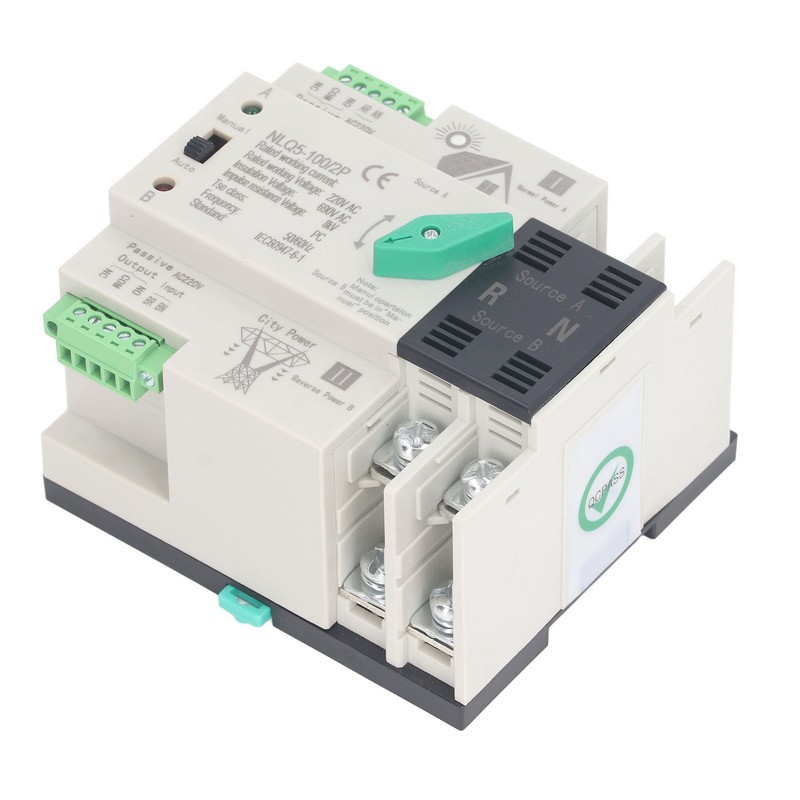Dual Power Automatic Transfer Switch 2P PV to Utility Mini