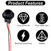 T10 W5W 194 Bulb Socket with Wire Pigtail, Pre-Wired Harness