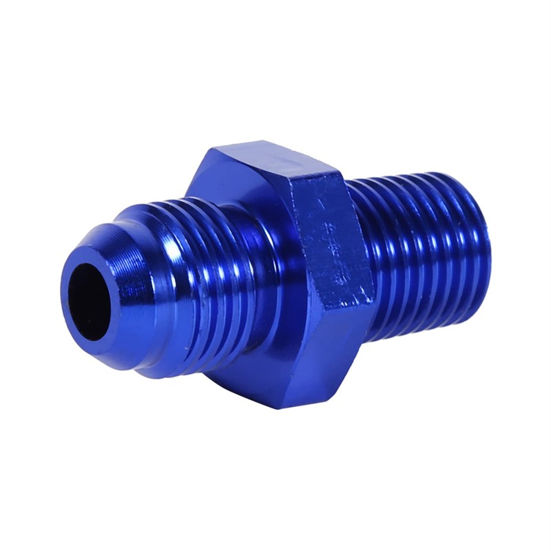 Auto E Aluminium AN6 to NPT /4 Connectors Straight A