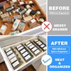 MIUKAA Clear Acrylic Spice Drawer Organizer, 4 Tier- 1 Set
