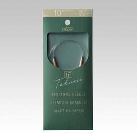 Clover CL45-710 Takumi Circular Knitting Needles - S, 23.6 inches (60 cm), No. 10