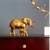 NORHOR Elephant Sculpture, Hand Painted Resin Collectable Figures for Home