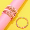 Latious Heishi Bracelets Clay Bead Bracelets Stretch Bracelets for Women