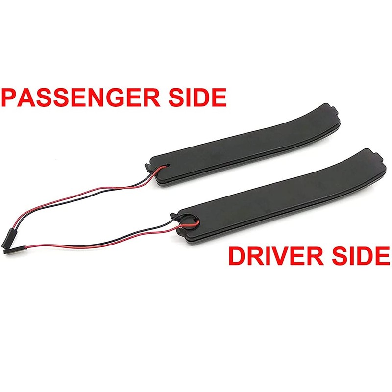 dunxunn 2Pcs Amber LED Dynamic Sequential Side Mirror Marker Turn