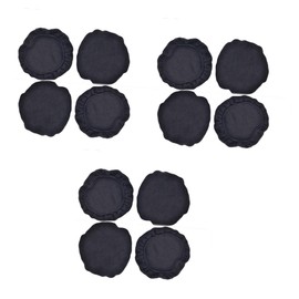 OSALADI 12pcs Washable Stretchable Fabric Headphone Covers Sanitary Ear Pad Earcup Covers for Over Ear Headphones Black Protective Sleeves