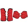 4pcs Horse Leg Guard PU Neoprene Front Hind Horse Tendon