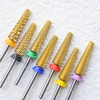 MagiBling 24mm Super Long 5in1 Tapered Barrel Nail Drill Bits,