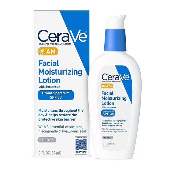 CeraVe AM Facial Moisturizing Lotion with SPF 30 | Oil-Free