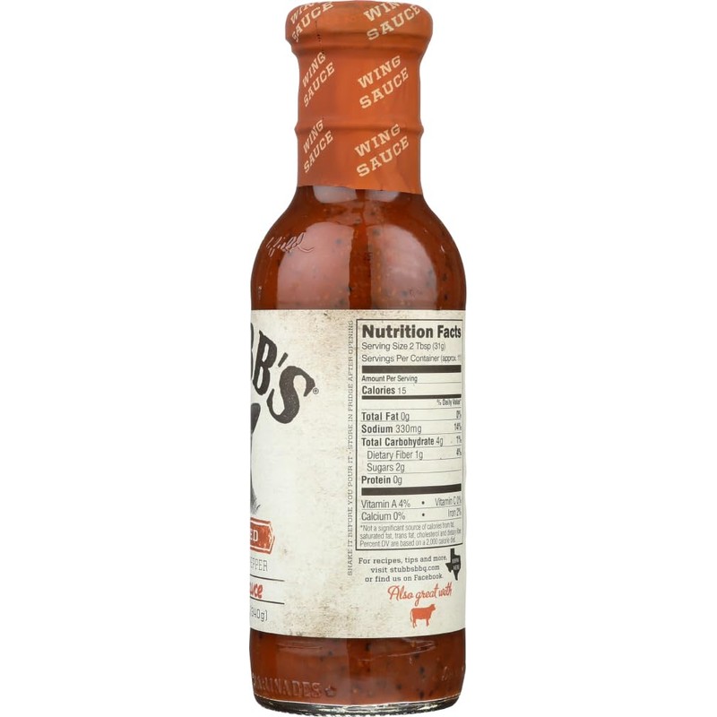 Stubb's Wicked Habanero Pepper Wing Sauce, 12 oz