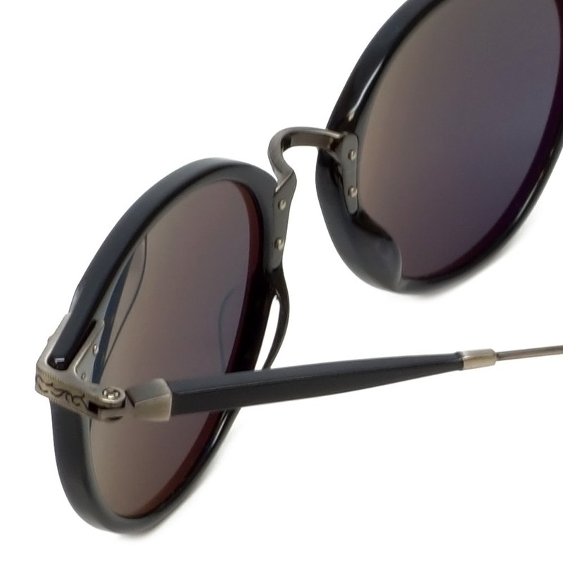 Reptile Designer Polarized Sunglasses Darwin in Black with Flash Mirror