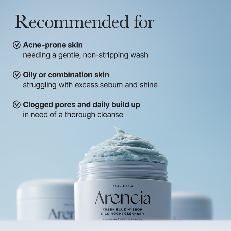 ARENCIA [ARENCIA]*renewal* Fresh Blue Hyssop Rice Mochi Cleanser 120g