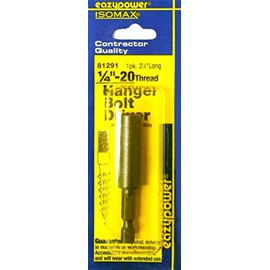 Eazypower 81291 1/4" -20 Thread Hanger Bolt Driver (1 Pack)